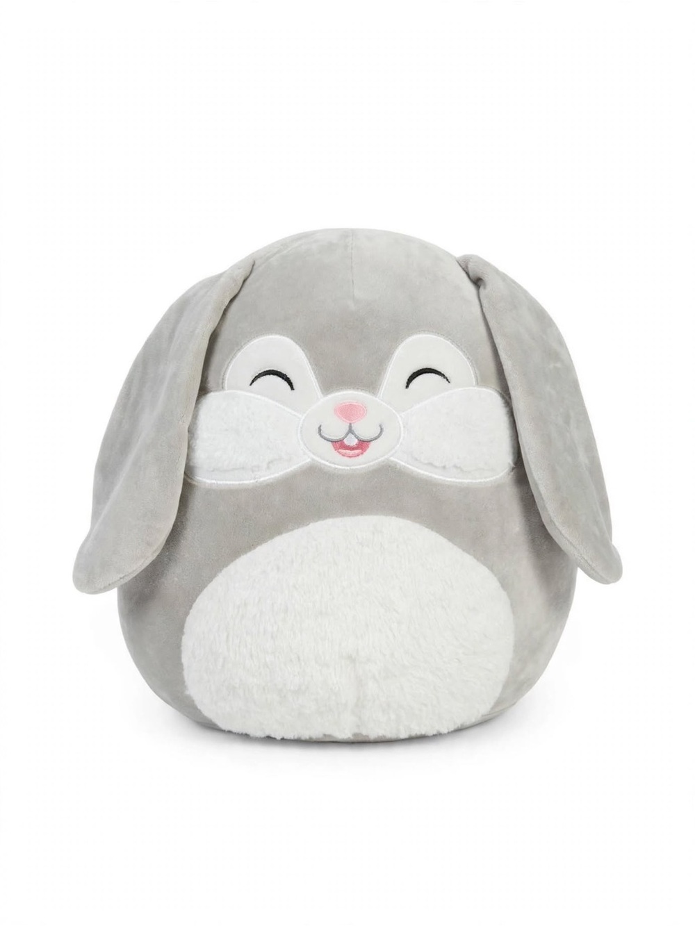 Gray Bunny Plush Pillow - Soft Snuggle Toy